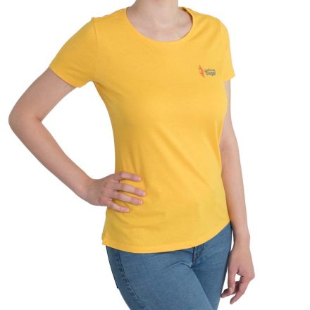 Környakú női póló - WSWTC-6203 - sárga